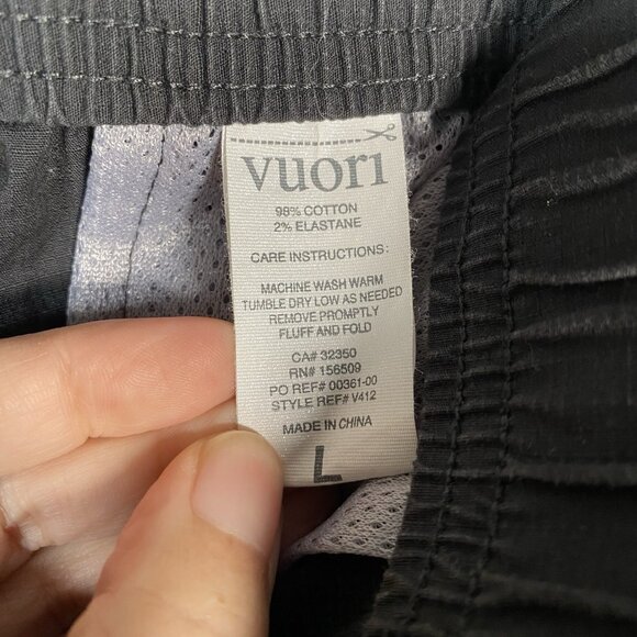 Vuori Ripstop Pants Men’s Large DuraTerra Charcoal Hiking Gorpcore Style V412 - Picture 8 of 15